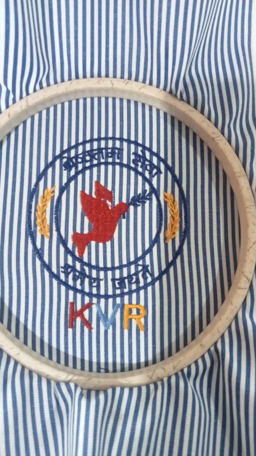 Logo embroidery in the hoop