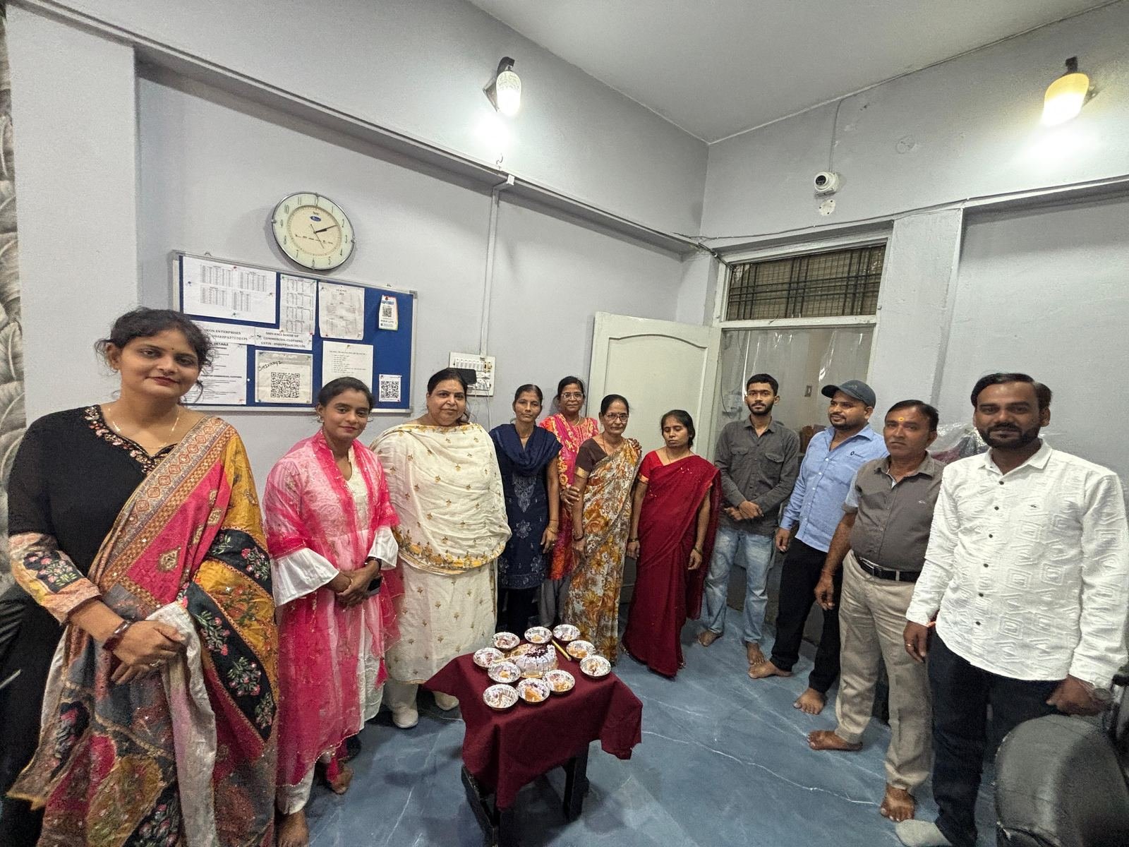 SKON Ventures team at the Prayagraj facility